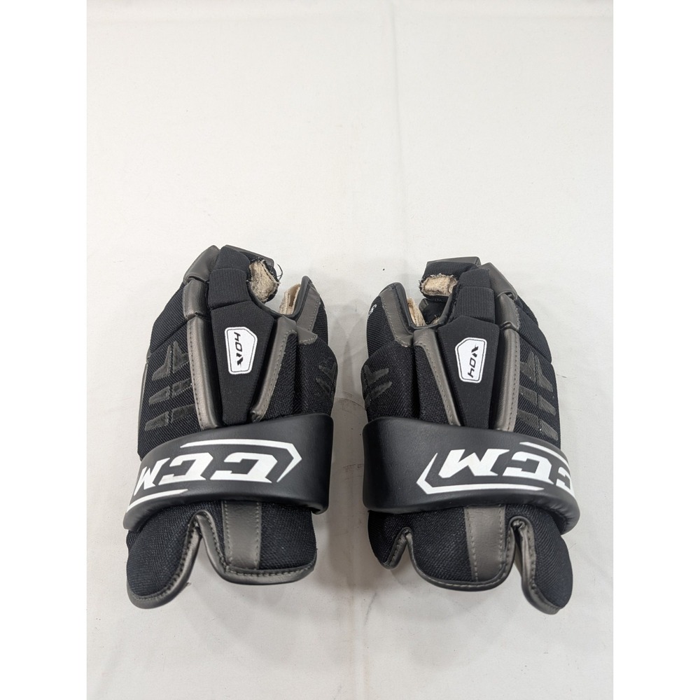 CCM Vector V04‎ Hockey Gloves  Size 12 -_ 31cm Black Excellent Condition